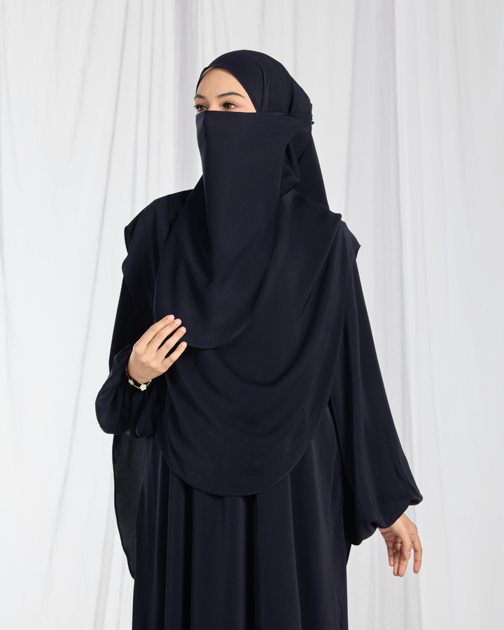 PO: Safa Khimar Umrah Set in Black