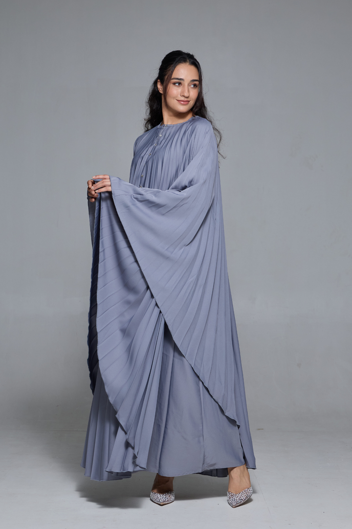 Delia Abaya in Light Grey