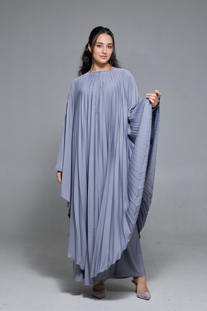 Delia Abaya in Light Grey