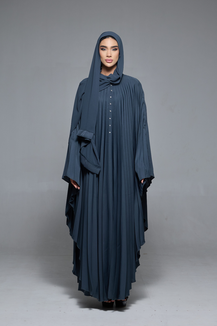Delia Abaya in Dark Grey