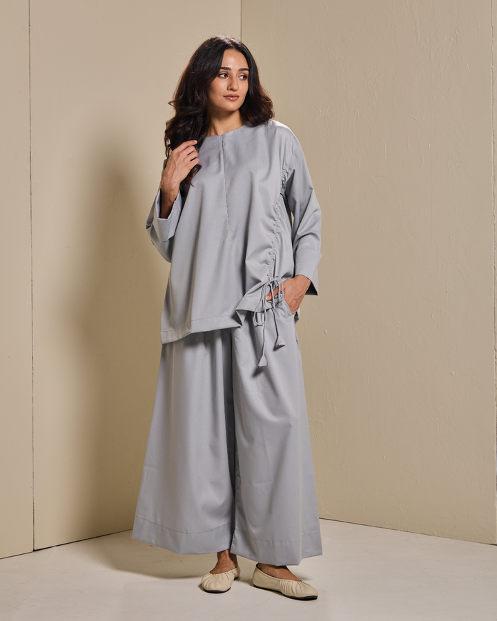 PO: Ziyana Pants Set in Light Grey