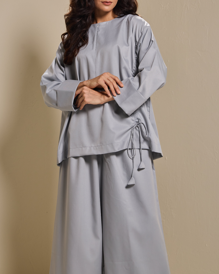 PO: Ziyana Pants Set in Light Grey