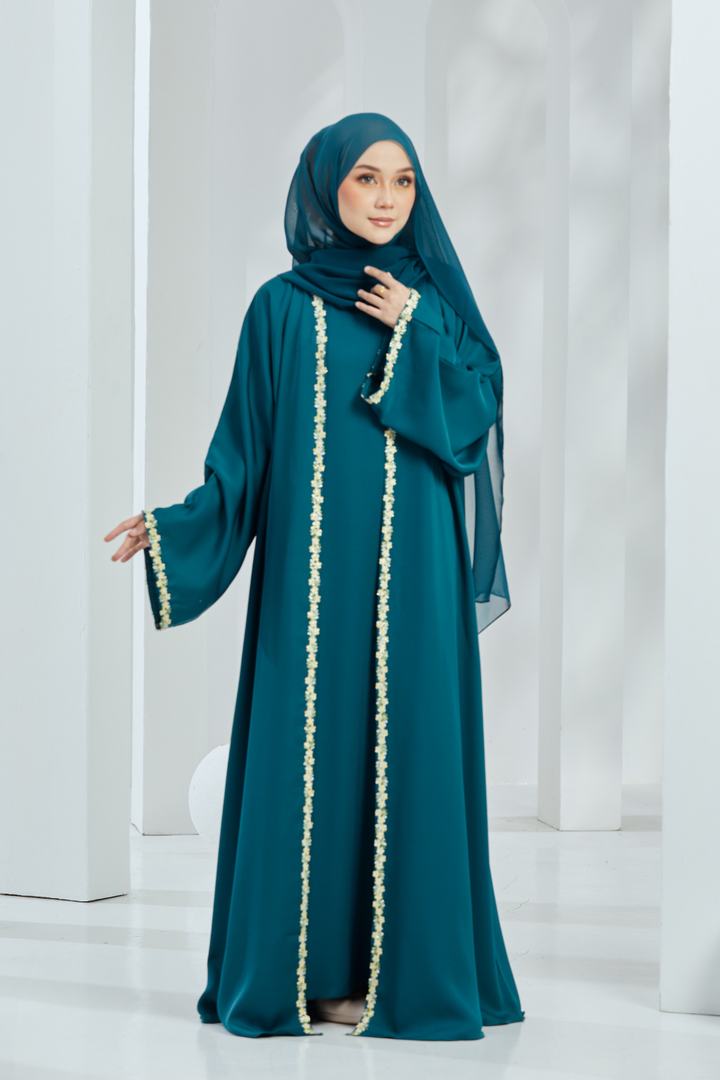 Raufaa Abaya in Teal