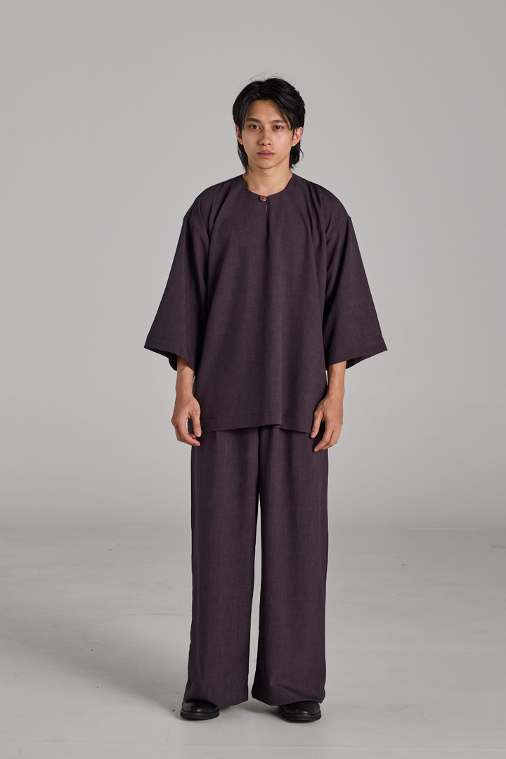 Bentara Baju Melayu in Dark Purple