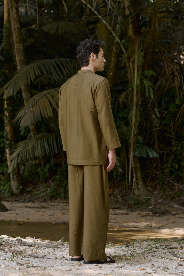 Wiranta Linen Set in Olive