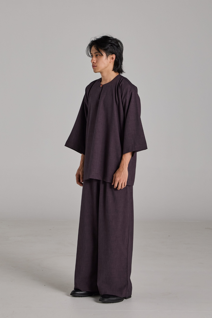 Bentara Baju Melayu in Dark Purple