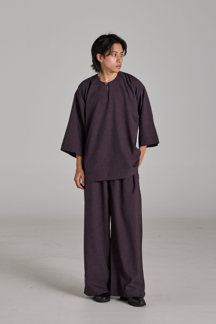 Bentara Baju Melayu in Dark Purple