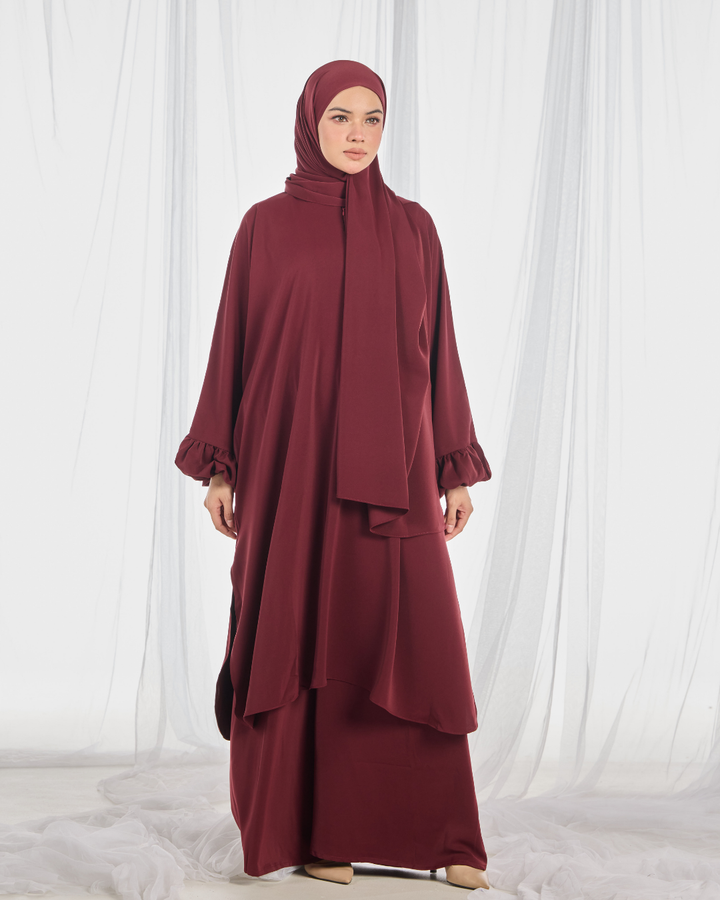 PO: Hajar Pantsuit in Maroon