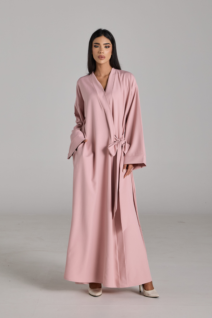 Taline Abaya in Rose Pink