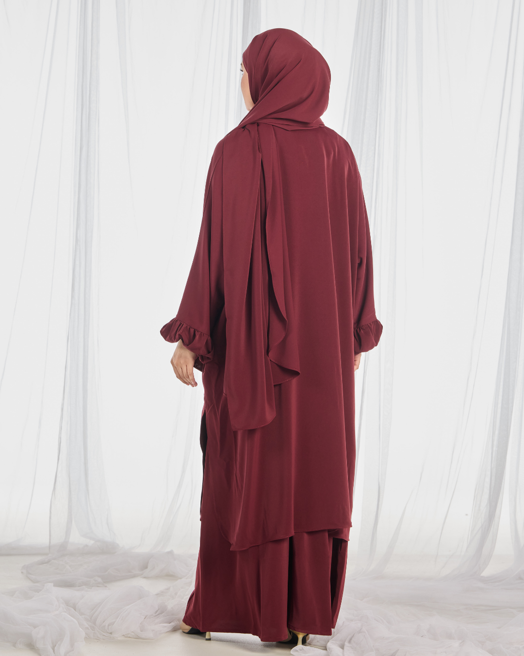 PO: Hajar Pantsuit in Maroon