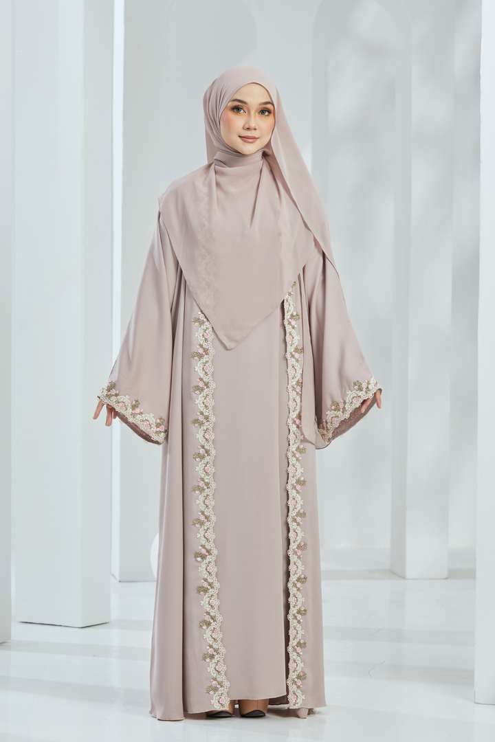 Raufaa Abaya in Taupe