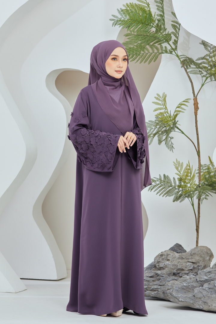 Diana Abaya in Dark Purple