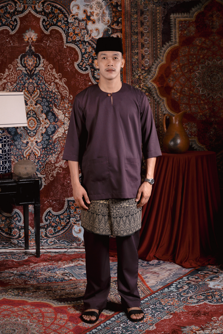 ARNA : Satria Baju Melayu in Mauve Purple