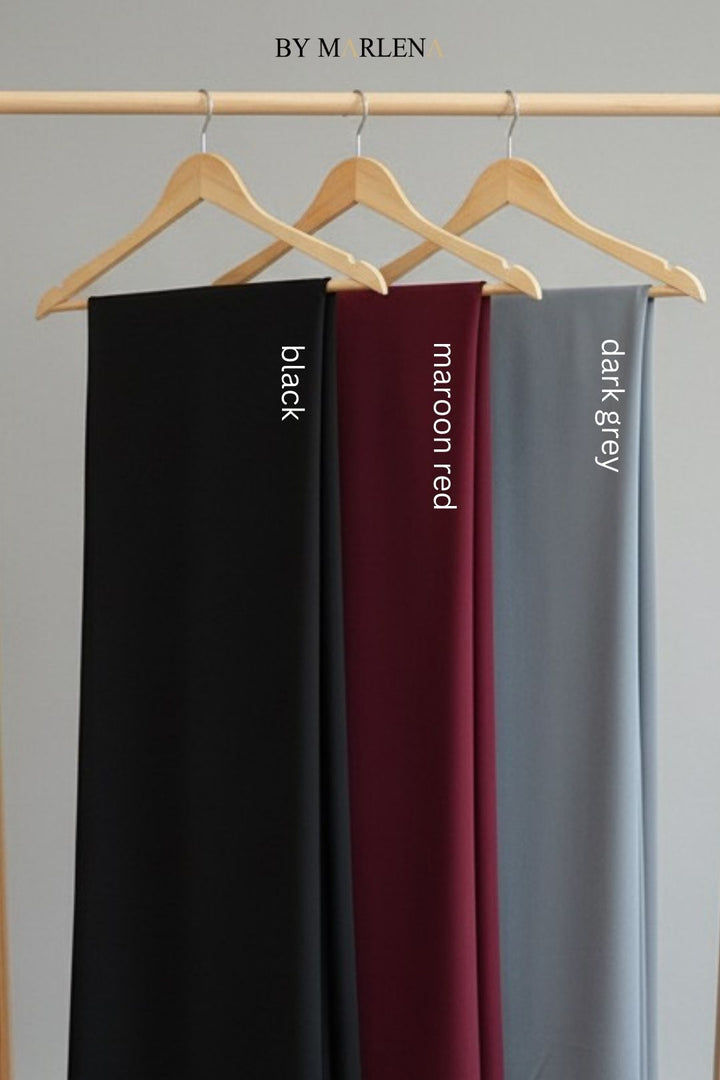 Leya Curved Tie Back Korean Chiffon Shawl