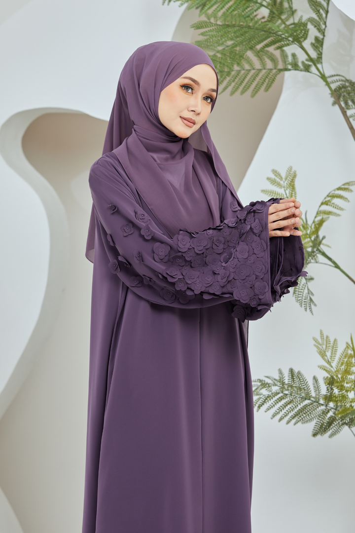 Diana Abaya in Dark Purple