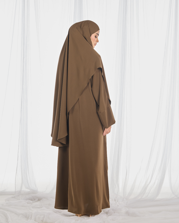 PO: Safa Khimar Umrah Set in Olive