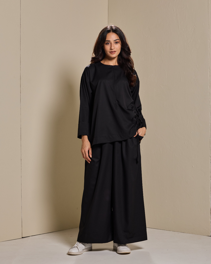 PO: Ziyana Pants Set in Black
