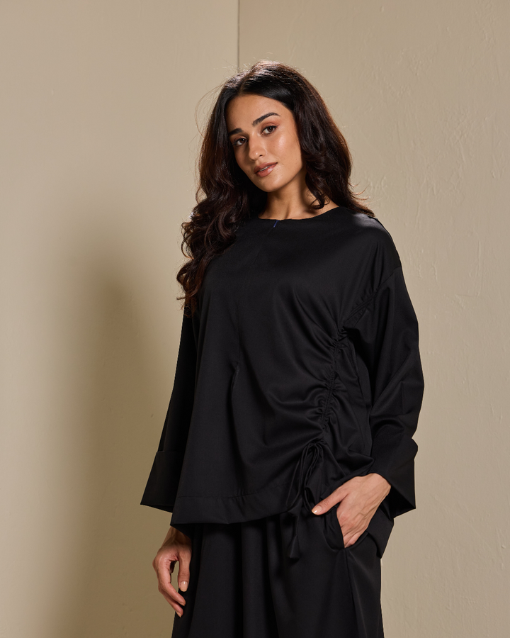 PO: Ziyana Pants Set in Black