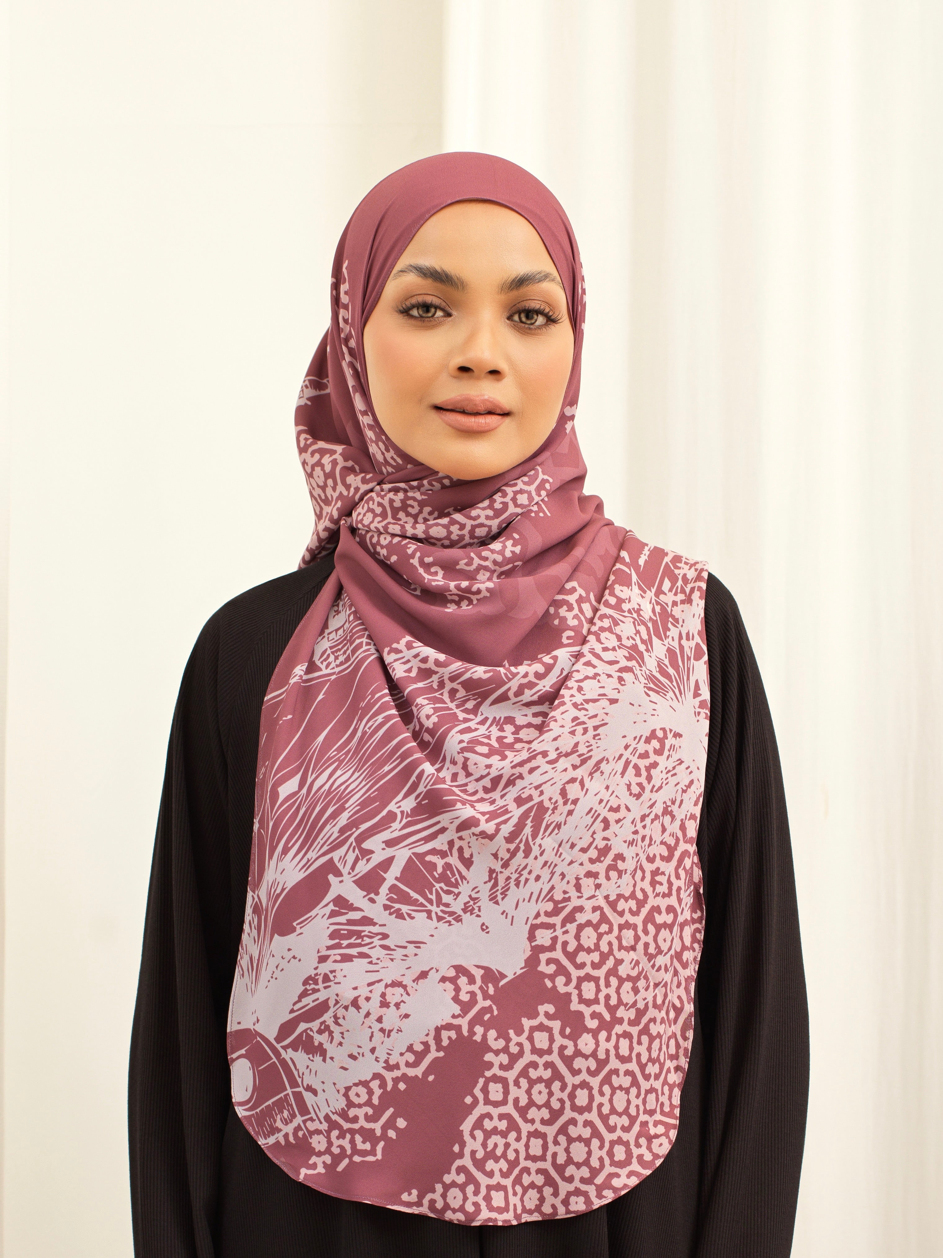 Leya Printed: Raudah in Dusty Rose