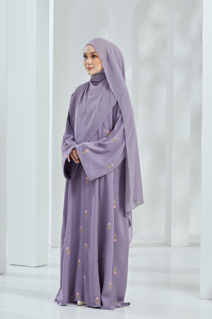 Tasneem Abaya in Lilac