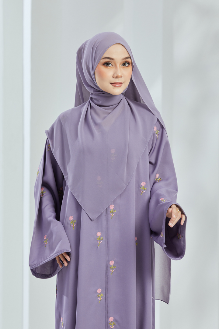 Tasneem Abaya in Lilac
