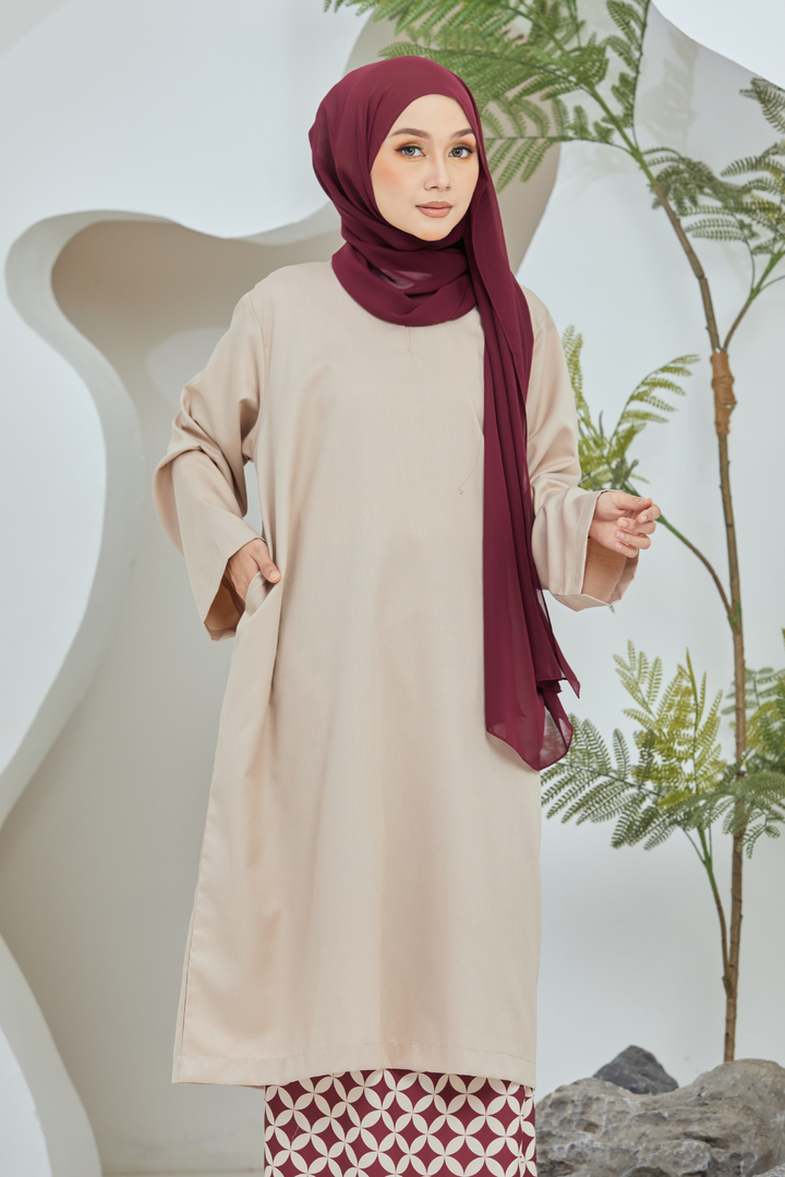 Camelia Baju Kurung in Beige