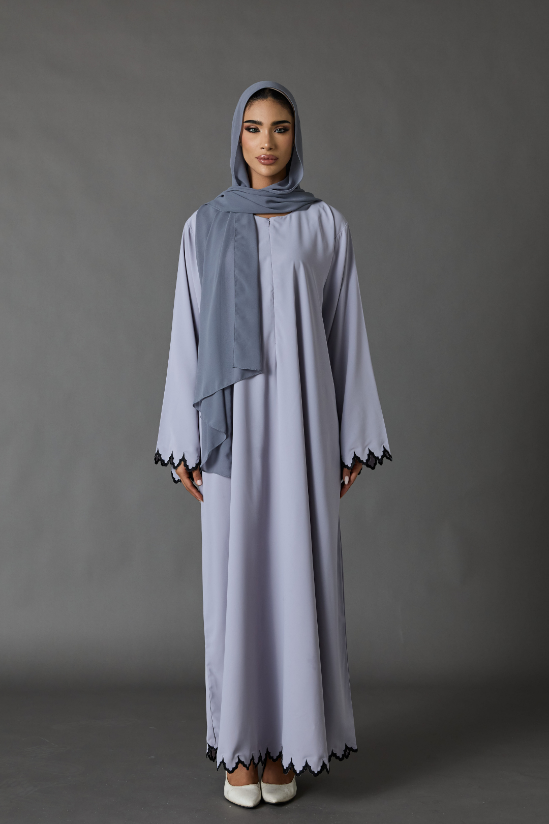 Elysia Abaya in Grey