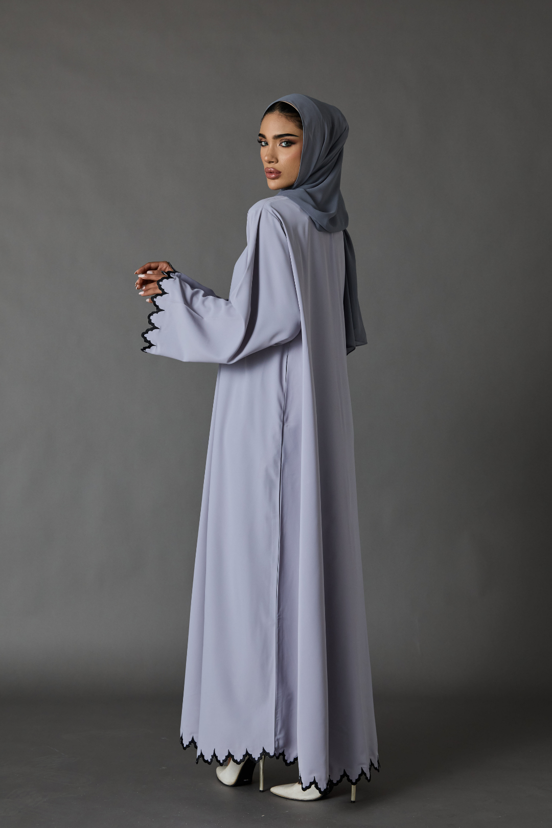 Elysia Abaya in Grey