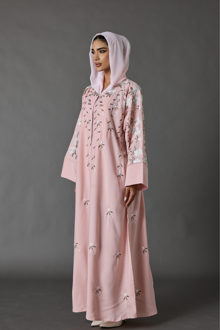 Hilya Abaya in Pink