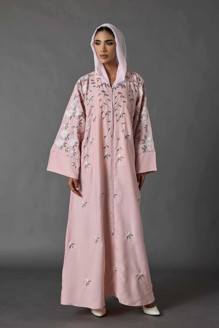 Hilya Abaya in Pink