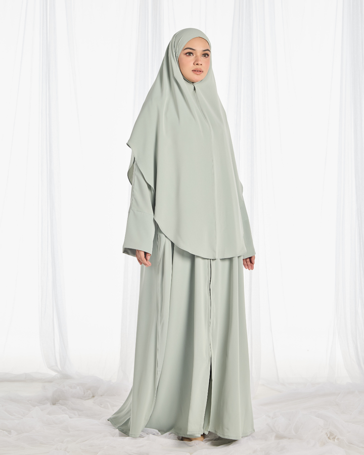 PO: Safa Khimar Umrah Set in Mint