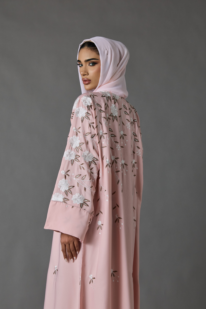 Hilya Abaya in Pink