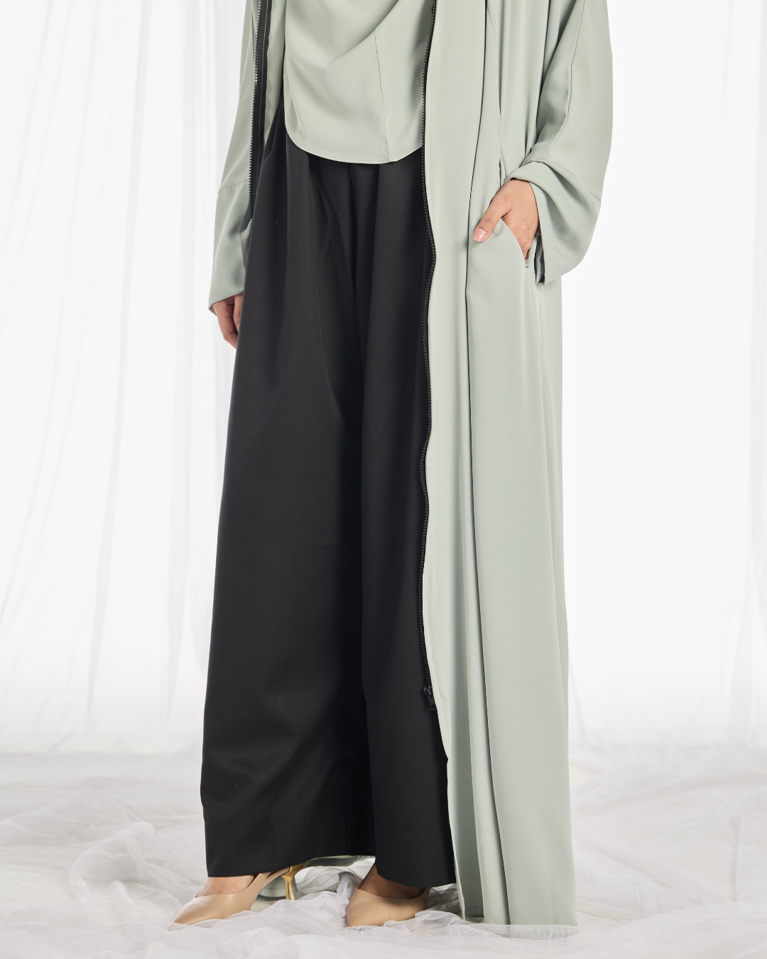 PO: Safa Khimar Umrah Set in Mint