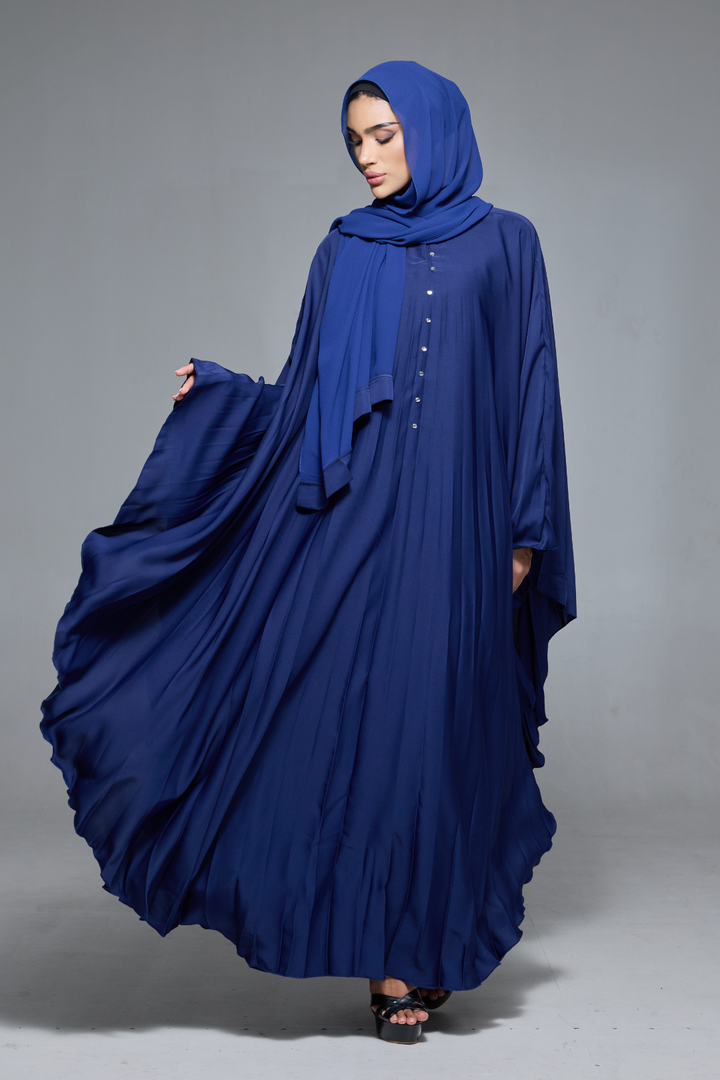Delia Abaya in Navy
