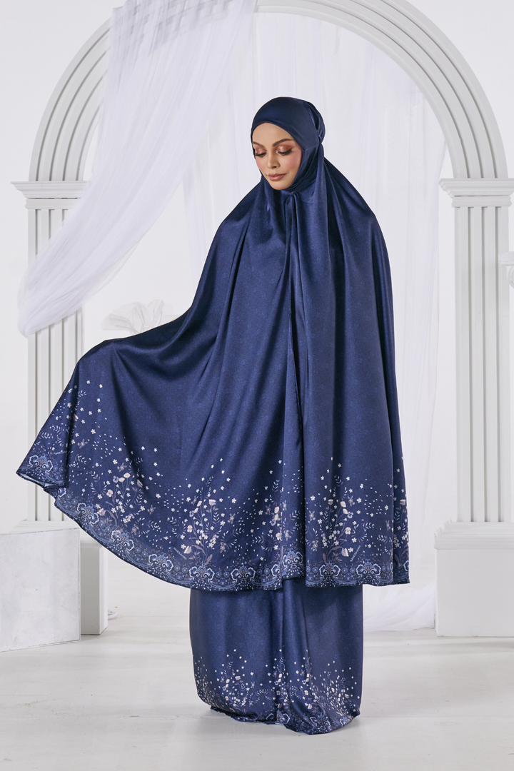 Telekung Bangsawan in Purple Medium
