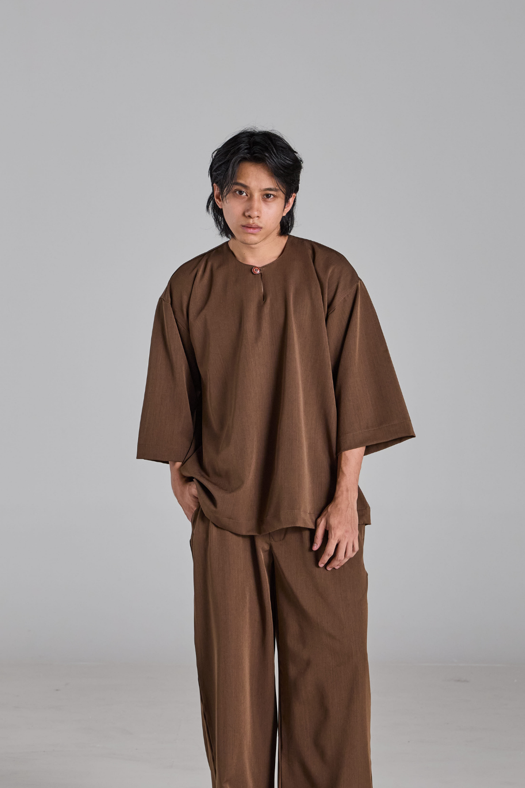 Bentara Baju Melayu  in Chestnut Brown