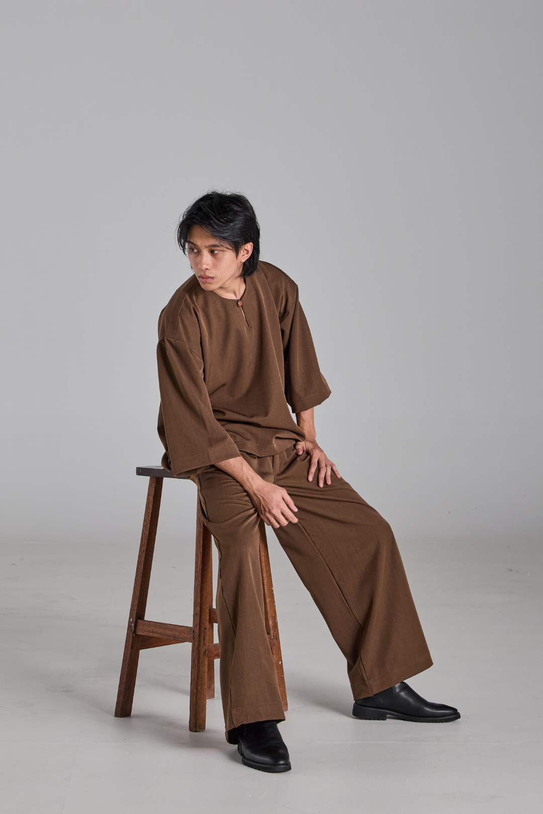 Bentara Baju Melayu  in Chestnut Brown