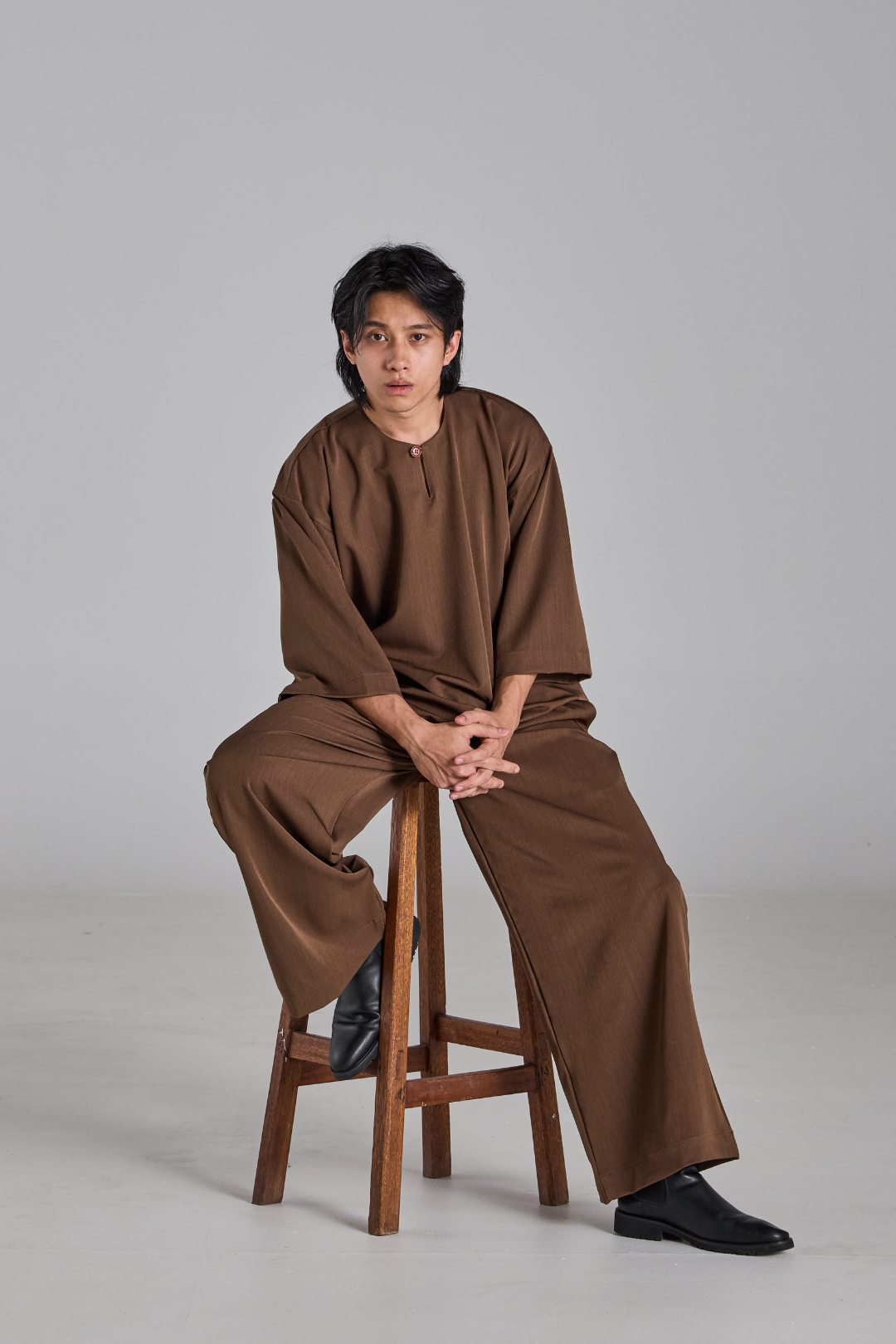 Bentara Baju Melayu  in Chestnut Brown