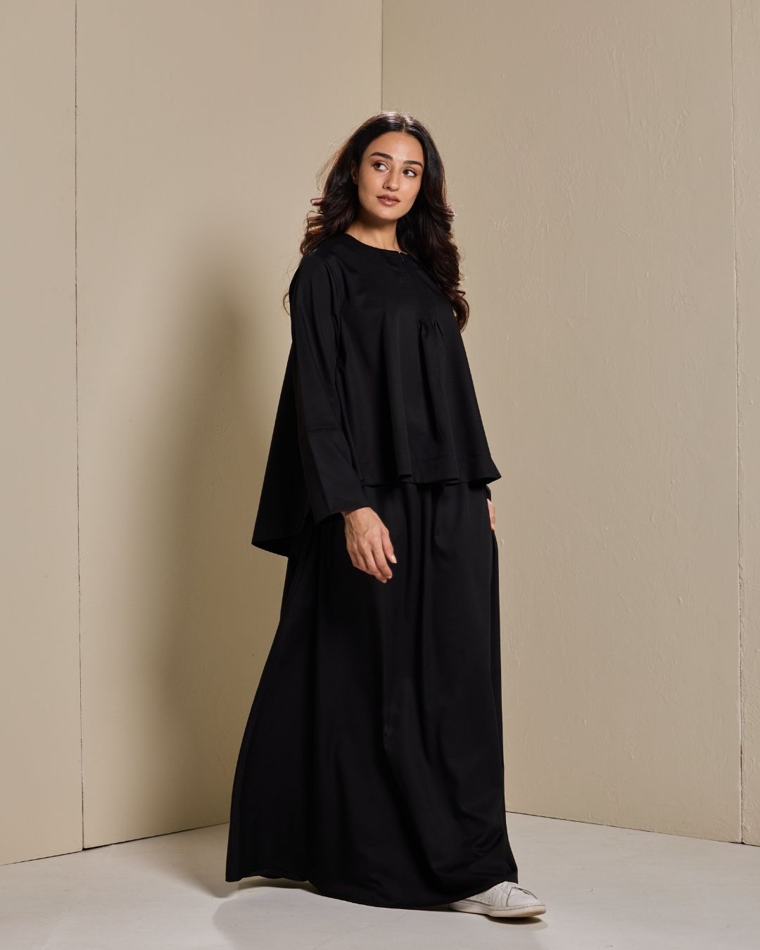 PO:Maya Skirt Set in Black