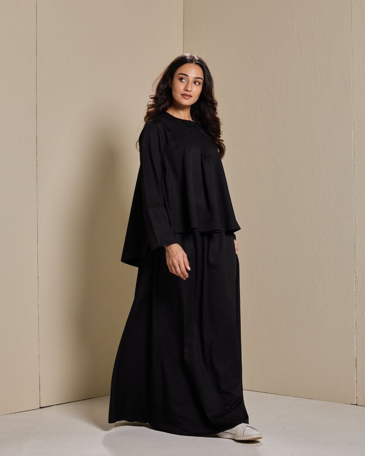 PO:Maya Skirt Set in Black