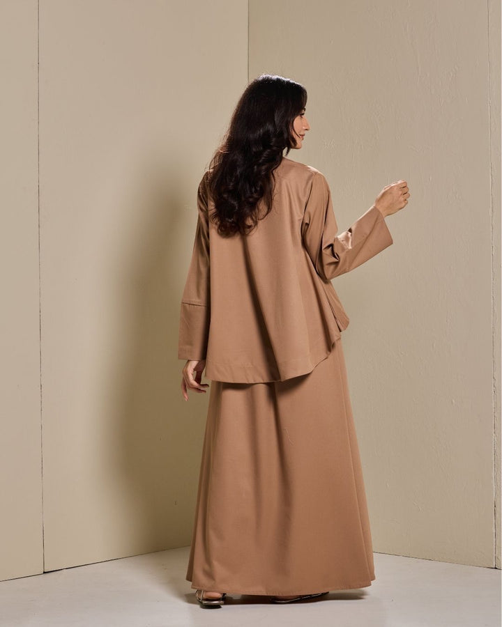 PO: Maya Skirt Set in Camel Brown