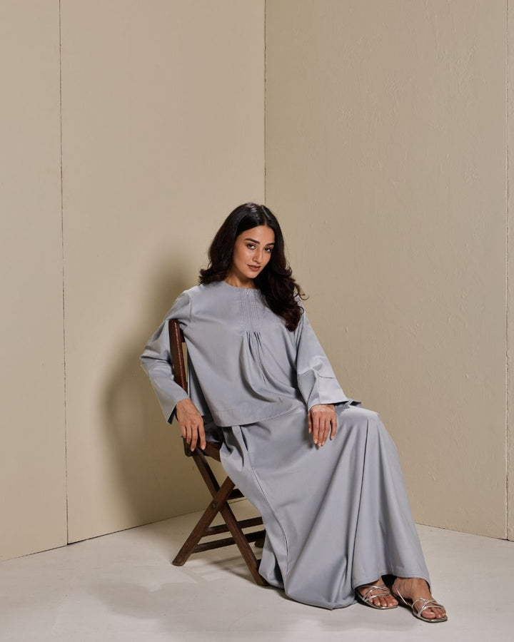 PO: Maya Skirt Set in Light Grey