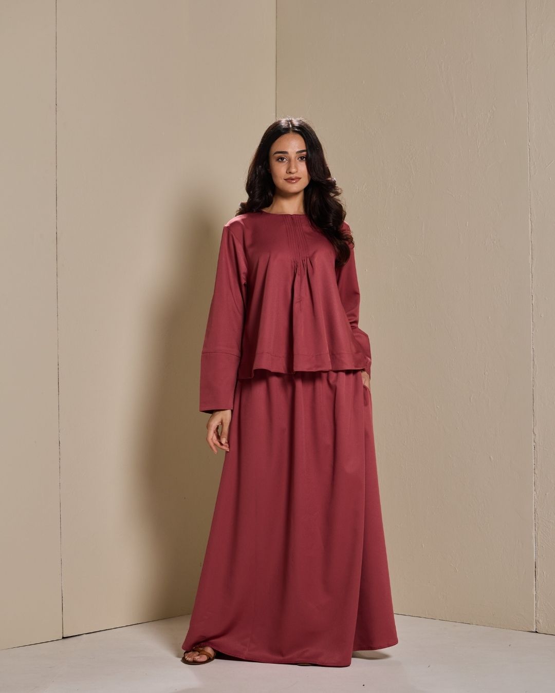 PO:Maya Skirt Set in Dusty Rose