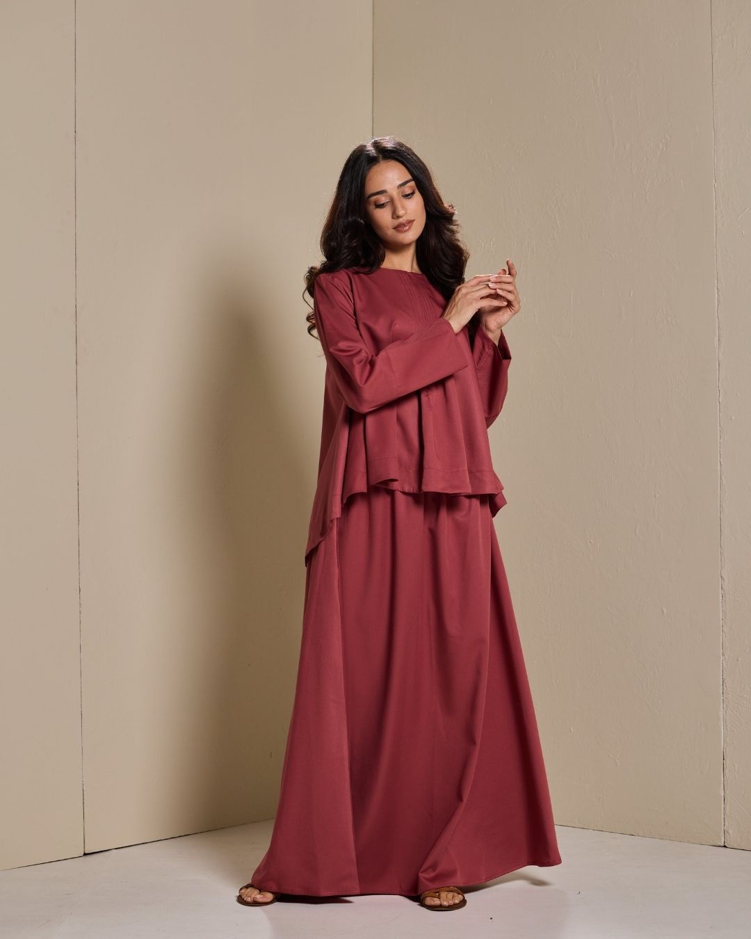 PO:Maya Skirt Set in Dusty Rose
