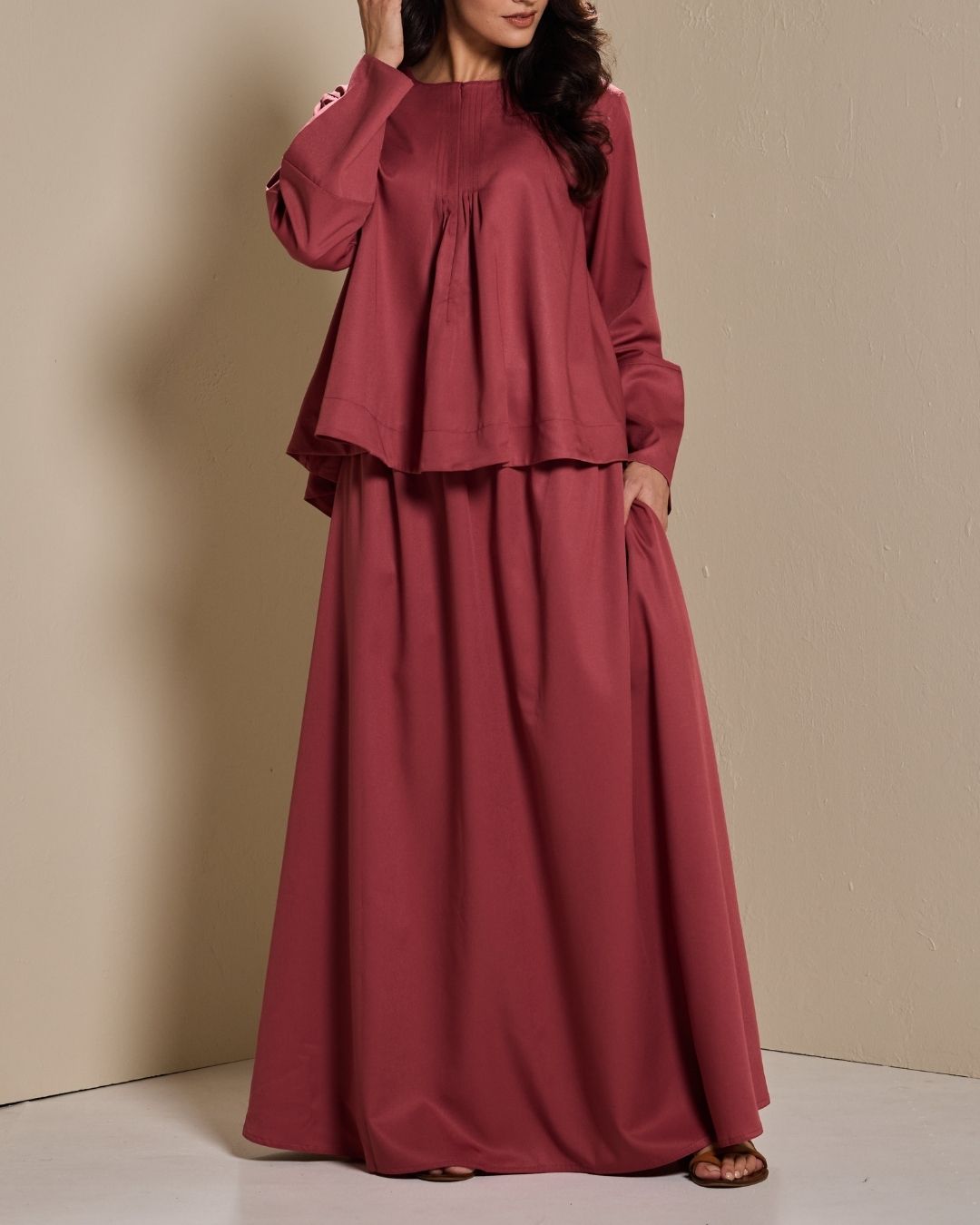 PO:Maya Skirt Set in Dusty Rose