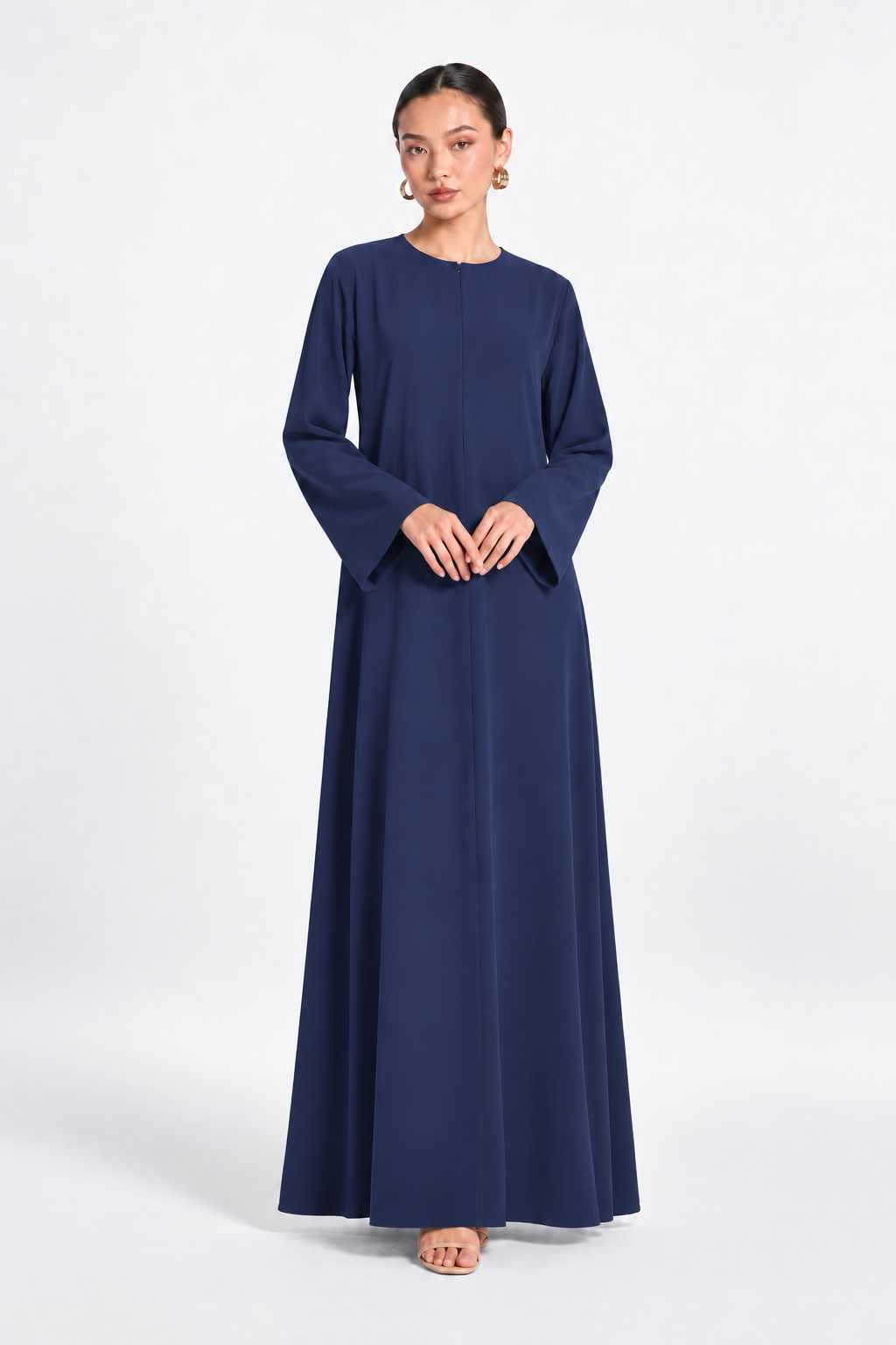 Basic Nidha Abaya Inner in Navy Blue