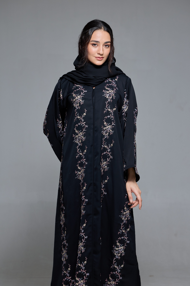 Luna Abaya in Black