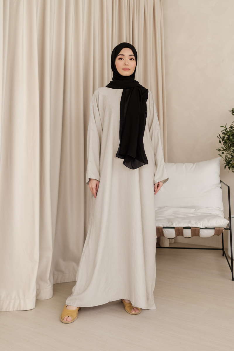 Longsleeve Ironless Silk Inner in Cream