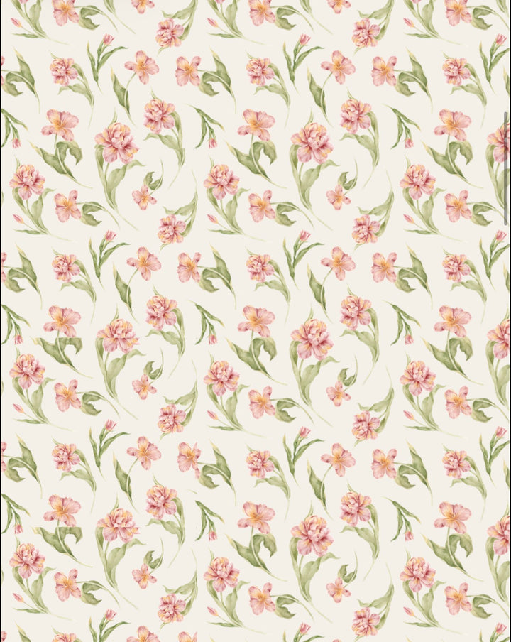 Printed Leya Curved Tie Back Korean Chiffon Shawl