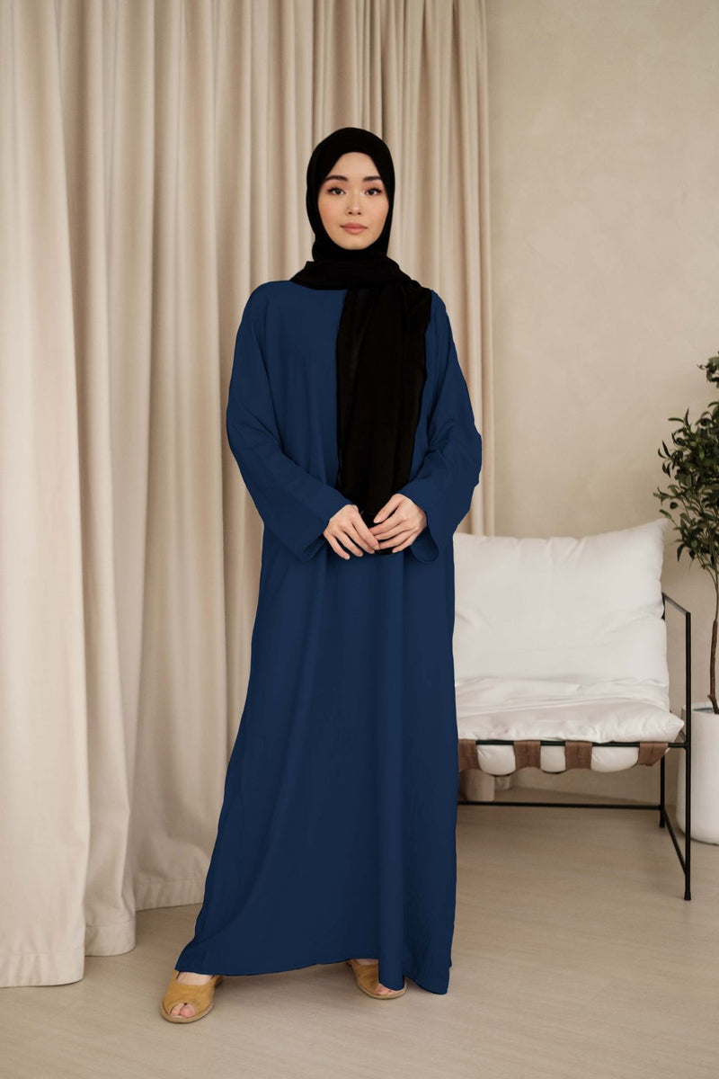 Longsleeve Ironless Silk Inner in Navy